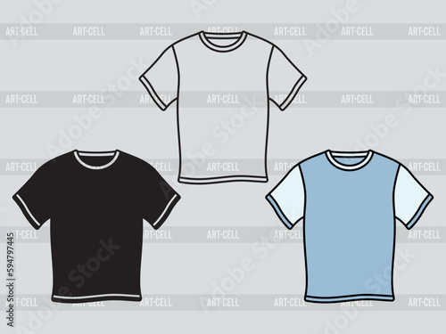 Short Sleeve T-shirt SVG, T-shirt Silhouette, Tshirt Icon Svg, Man Dress Svg, Tshirt Bundle