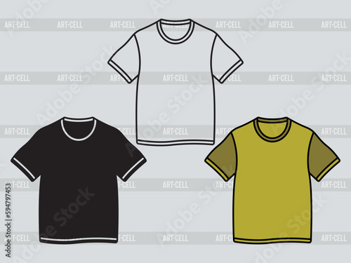 Short Sleeve T-shirt SVG, T-shirt Silhouette, Tshirt Icon Svg, Man Dress Svg, Tshirt Bundle