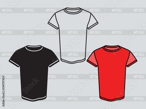 Short Sleeve T-shirt SVG, T-shirt Silhouette, Tshirt Icon Svg, Man Dress Svg, Tshirt Bundle