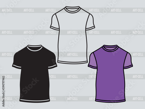 Short Sleeve T-shirt SVG, T-shirt Silhouette, Tshirt Icon Svg, Man Dress Svg, Tshirt Bundle