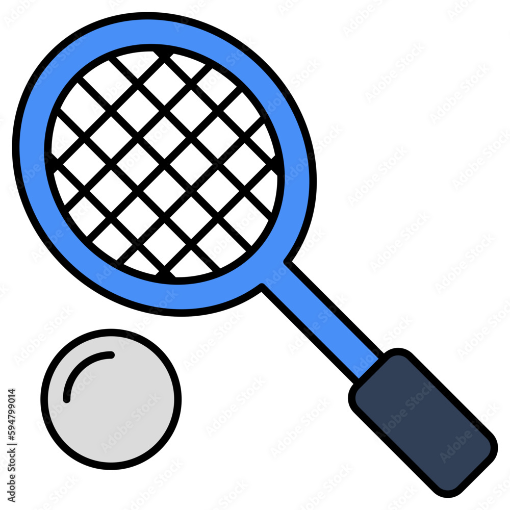 A perfect design icon of tennis 