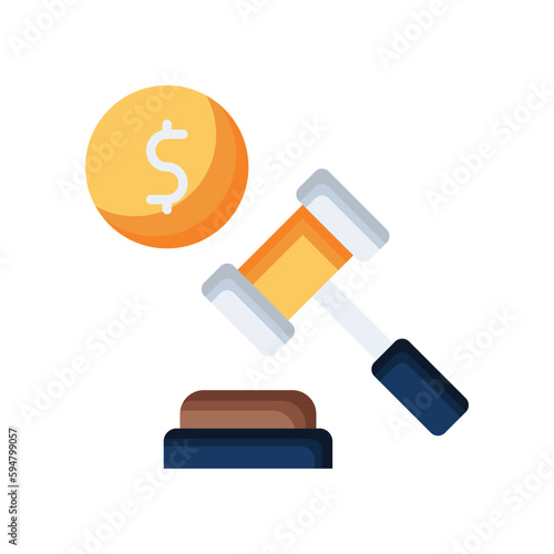 Law icon Stock Illustration.