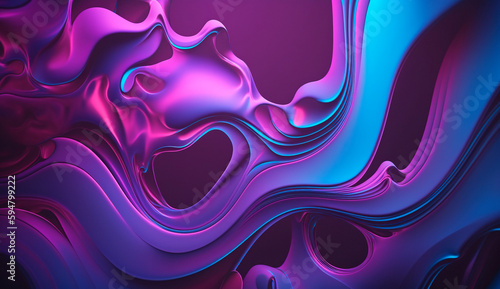 abstract background wave shape. generative ai illustration	
