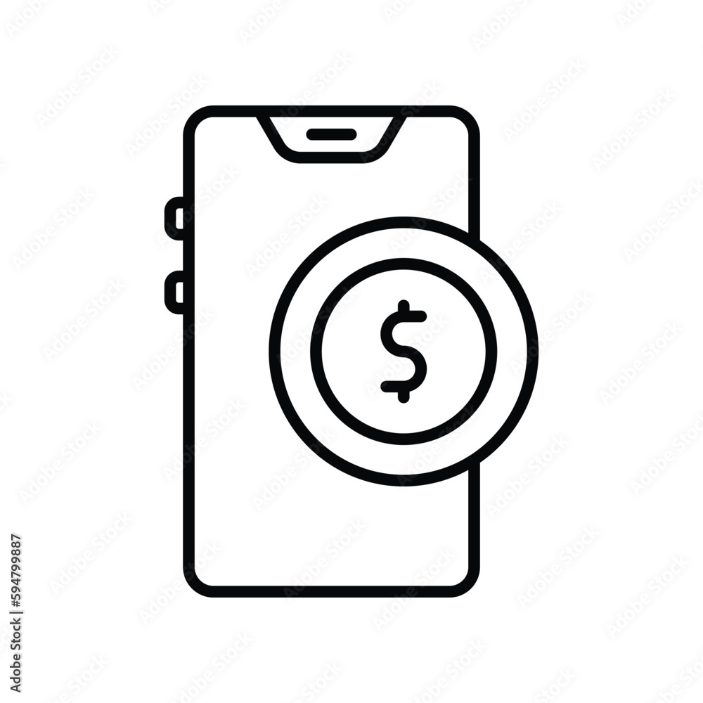 Money Earn icon Stock Illustration. Money Earn icon Stock Illustration.