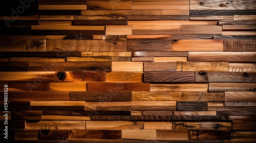 Close-up of Natural Plain Wooden Wall