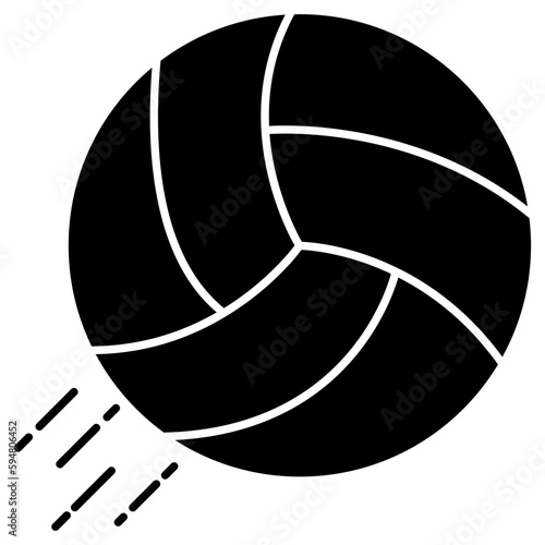 Editable design icon of basketball 