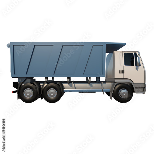 Cargo Dump Truck 1-Lateral view ong