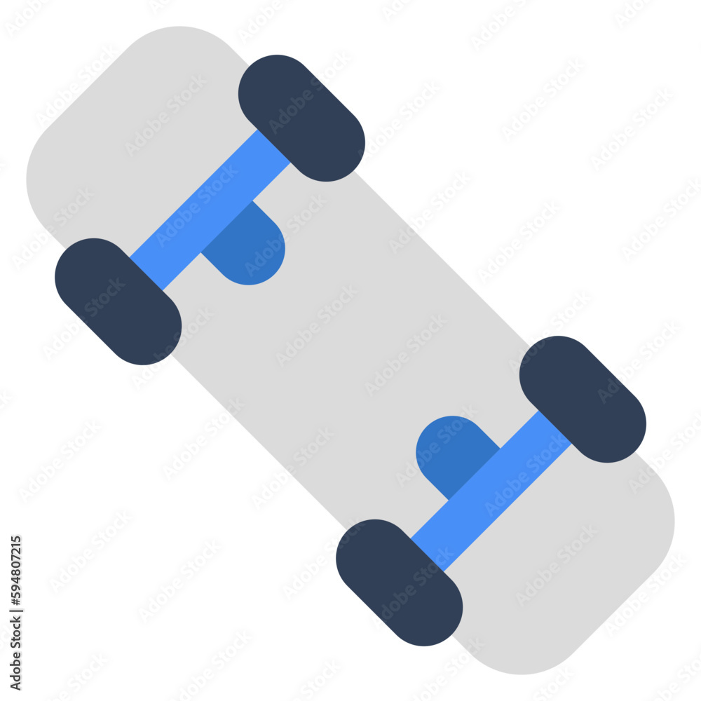 An icon design of skateboard