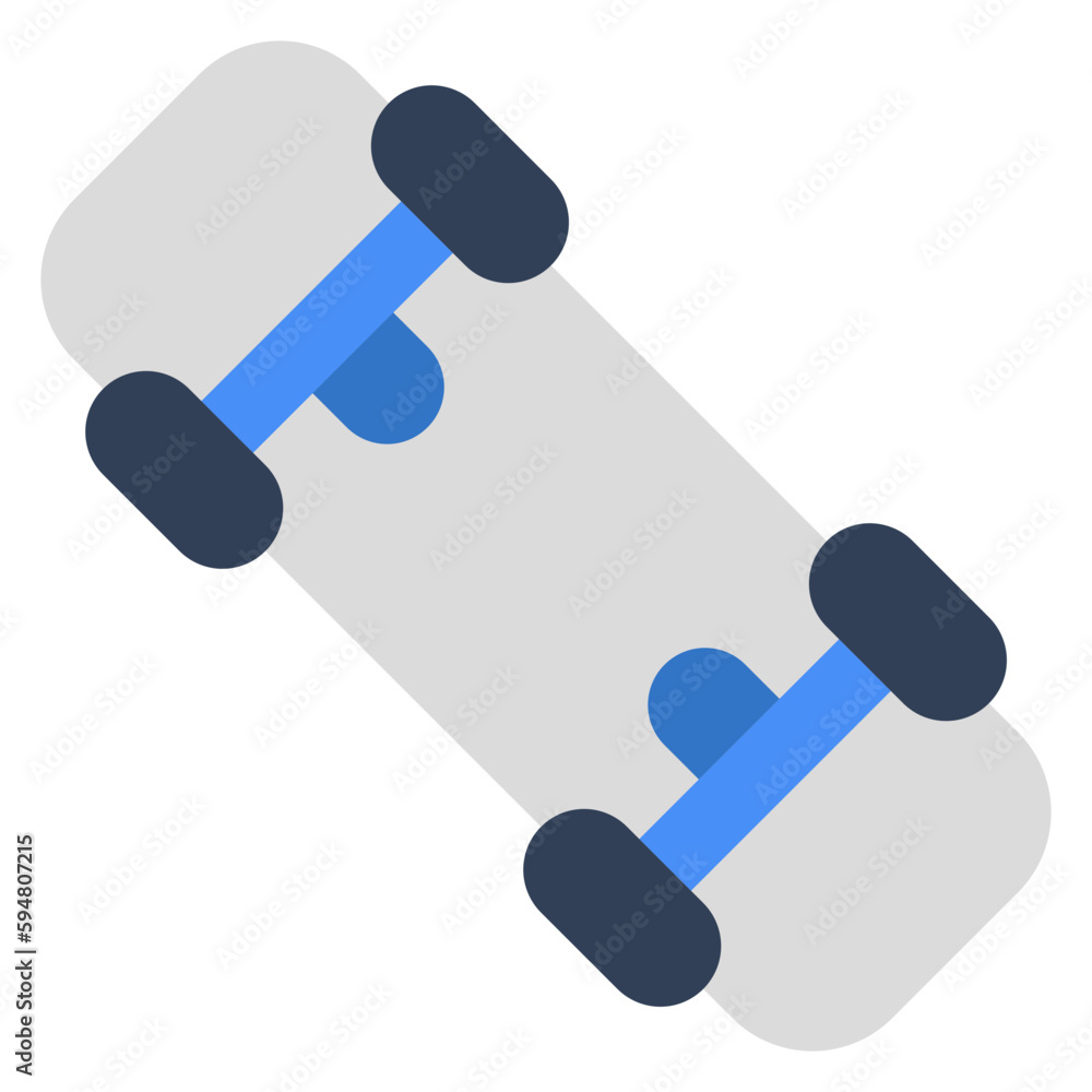 An icon design of skateboard An icon design of skateboard