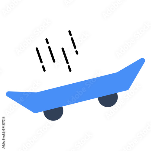 An icon design of skateboard