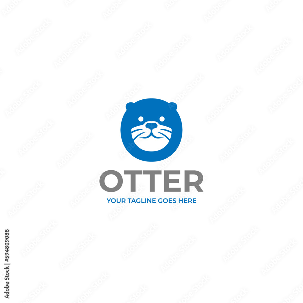 Otter Logo Design Unique and cute vector graphic Otter Logo Design Unique and cute vector graphic