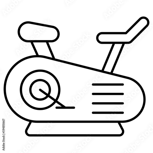 Perfect design icon of ergometer 