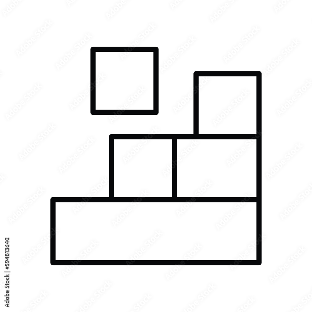 Blocks Game icons Stock illustration. Blocks Game icons Stock illustration.