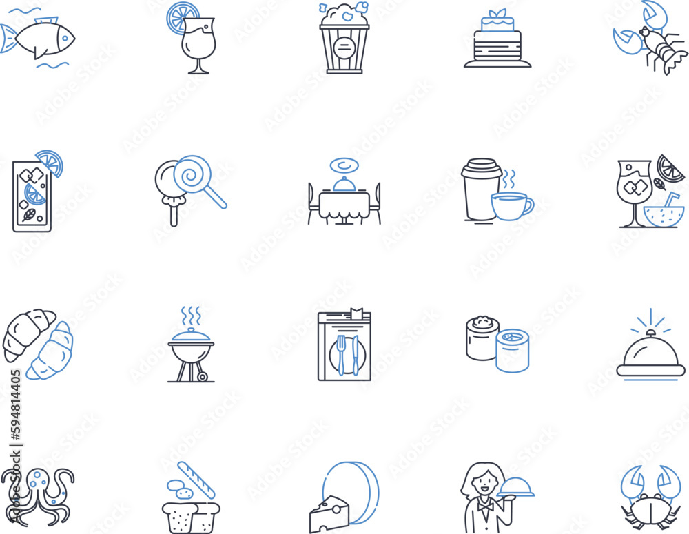 Stir-frying line icons collection. Wok, Fire, Sizzle, Oil, Vegetables, Meat, Flavors vector and linear illustration. Marinades,Stirrer,Spice outline signs set Stir-frying line icons collection. Wok, Fire, Sizzle, Oil, Vegetables, Meat, Flavors vector and linear illustration. Marinades,Stirrer,Spice outline signs set