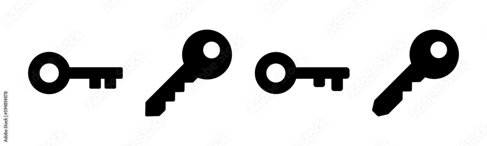 Key icon vector illustration. Key sign and symbol.