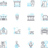 Engineers linear icons set. Innovators, Creators, Problem-solvers, Designers, Analytical, Inventors, Precise line vector and concept signs. Critical,Meticulous,Logical outline illustrations