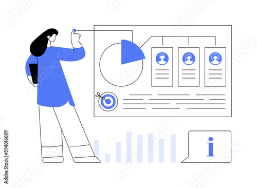 Audience segmentation abstract concept vector illustration.