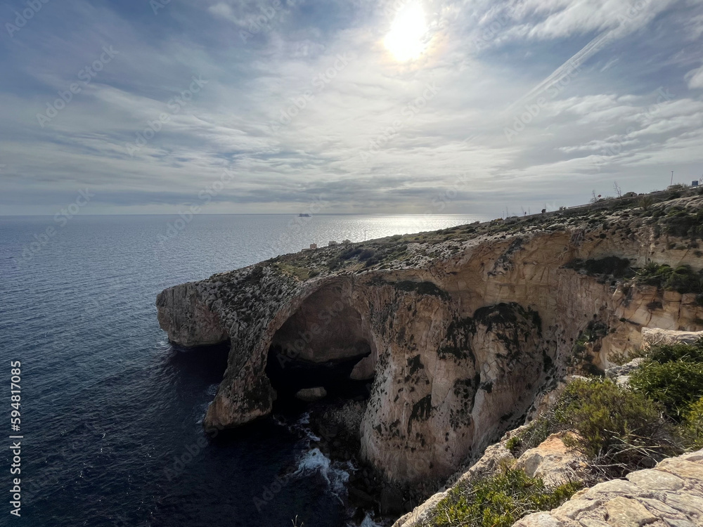 Grota nad Morzem Śródziemnym - Malta