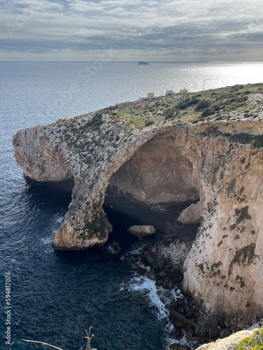 Grota nad Morzem Śródziemnym - Malta