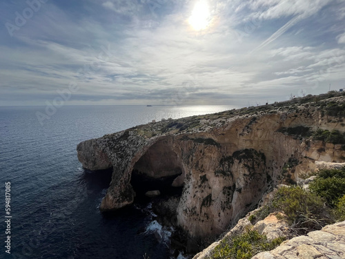 Obraz na płótnie Grota nad Morzem Śródziemnym - Malta w salonie