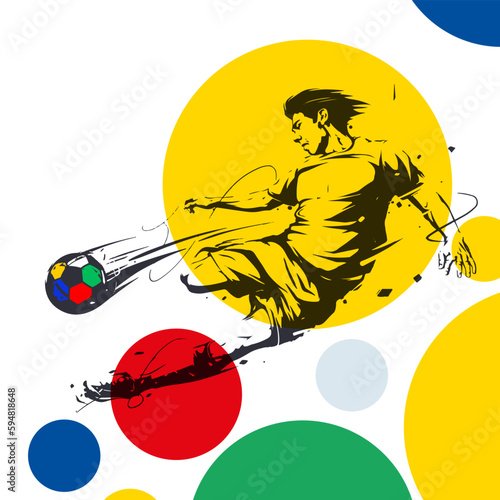 logo of the European Football Championship 2024 in Germany vector illustration.