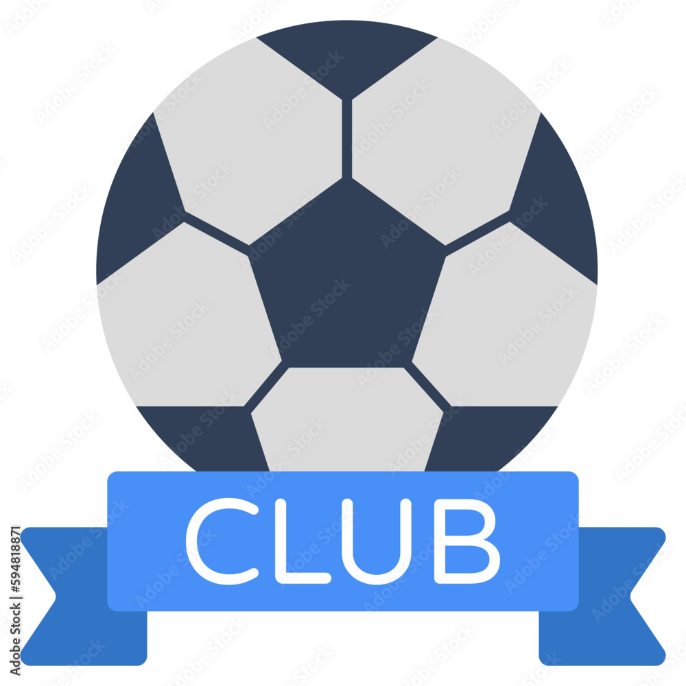 Modern design icon of football club badge Modern design icon of football club badge