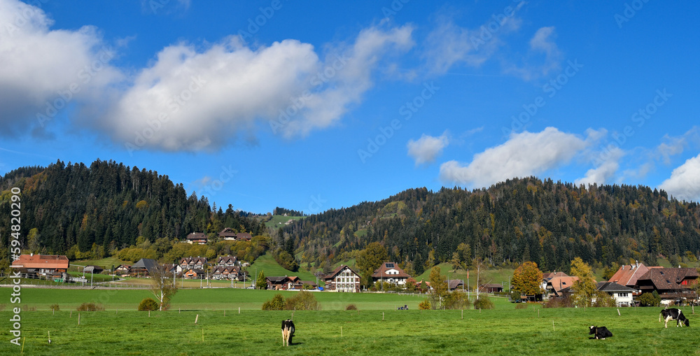 Fototapeta premium Signau im Emmental, Kanton Bern (Schweiz)