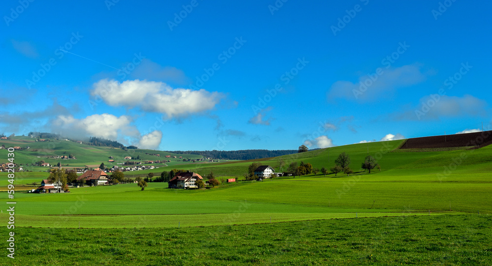 Gemeinde Biglen im Bern-Mittelland, Kanton Bern (Schweiz)