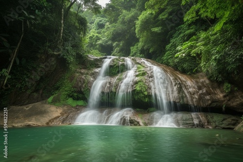 waterfall in panama. Generative AI