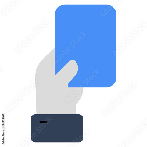 A unique design icon of penalty card
