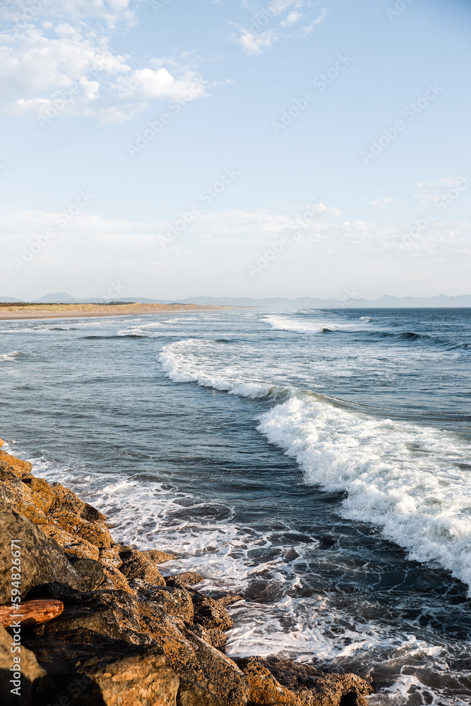 waves on the beach