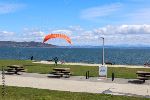 Ruston Way Market on waterfront in Tacoma, Washington