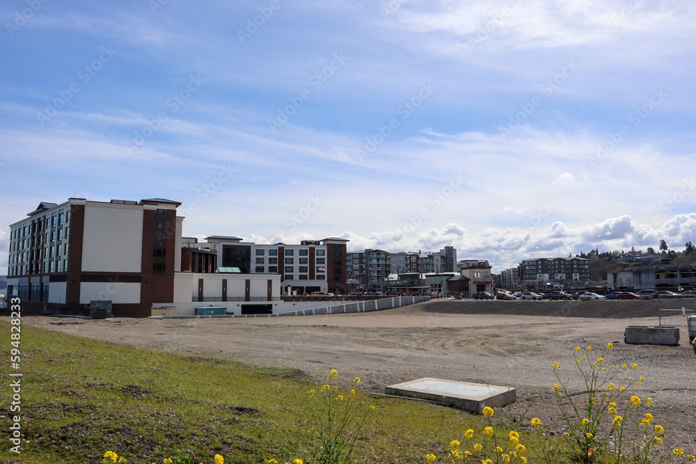 Obraz premium Ruston Way Market on waterfront in Tacoma, Washington