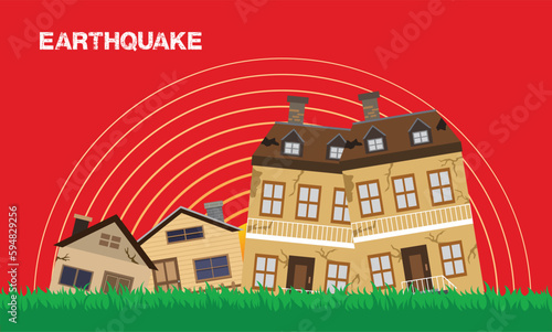 Earthquake , Natural disasters ,vector design