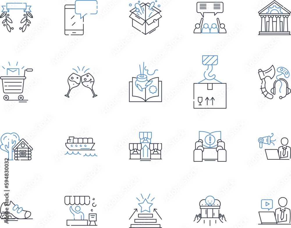 Intra-city courier services line icons collection. Delivery, Courier, Expedited, Pick-up, Same-day, Express, Dispatch vector and linear illustration. Logistics,Route,Dispatch outline signs set