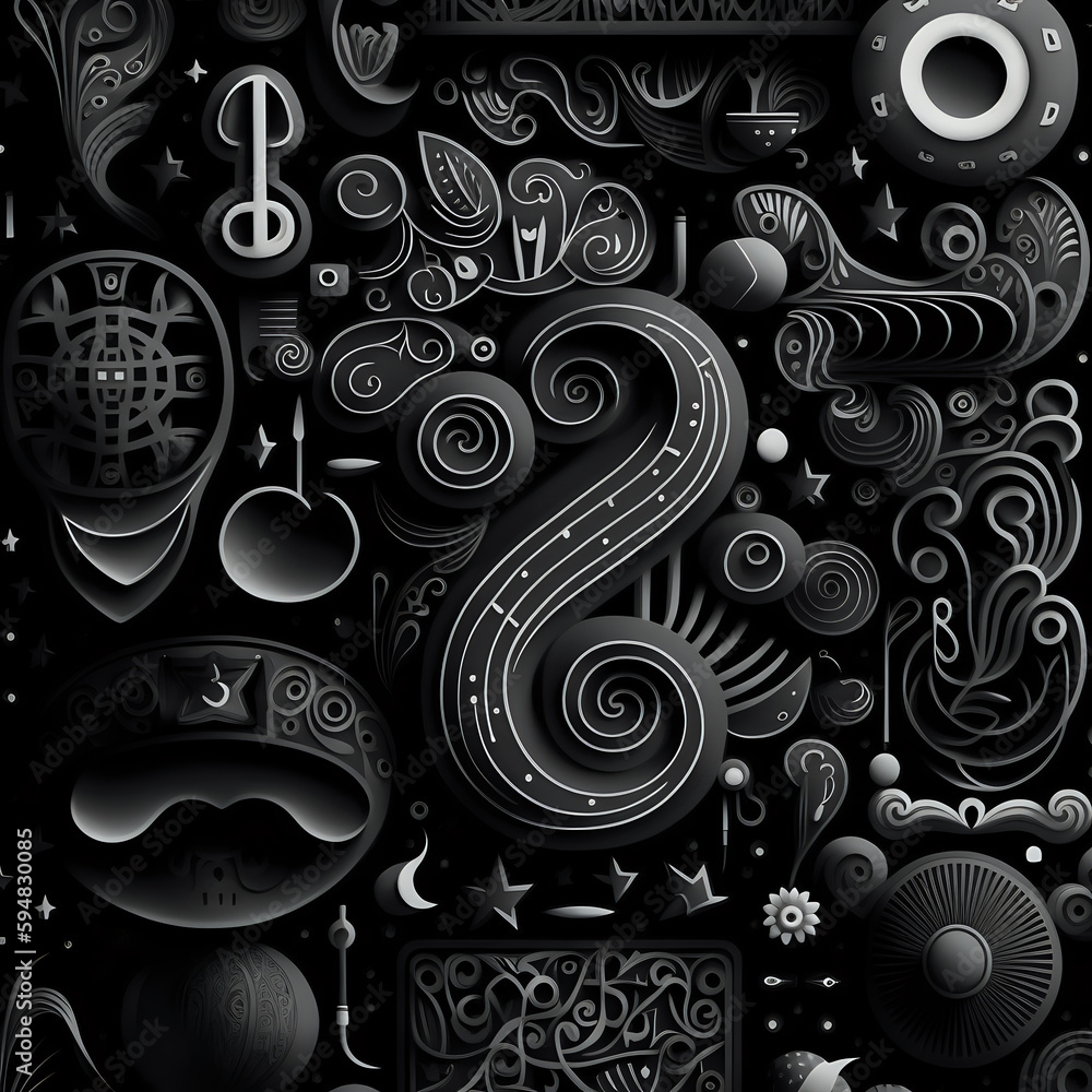 abstract black background with circles abstract black background with circles