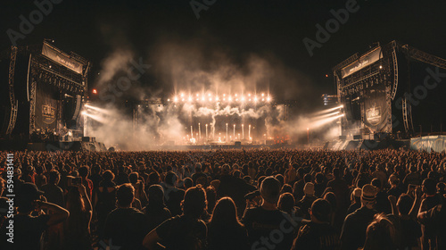 Unleash Your Inner Music Fanatic at the Ultimate Music Festival: An Electrifying Celebration of the Most Talented Musicians in Electronic and Heavy Metal Music, Enhanced by the Power of Generative AI  photo