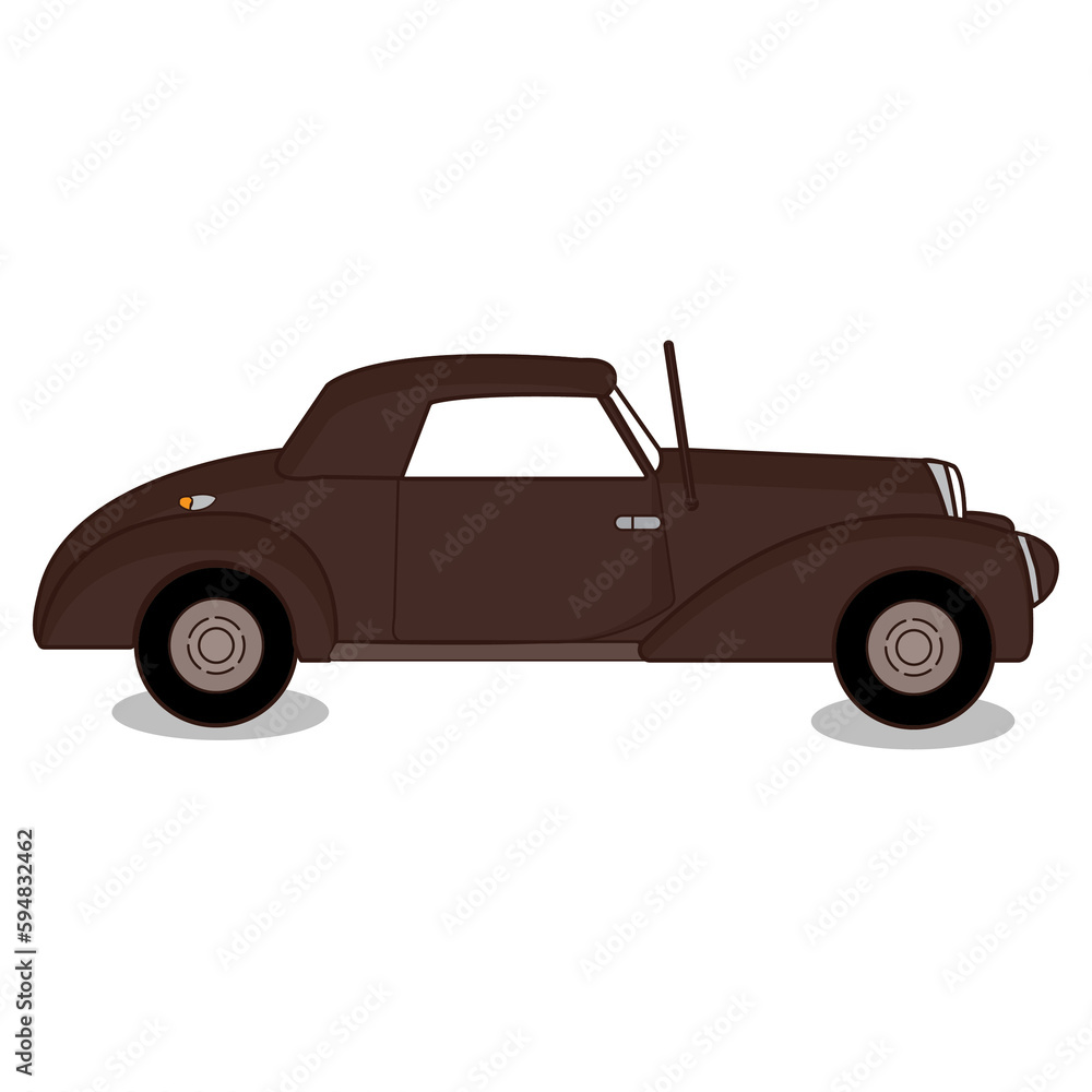 Brown Vintage Car