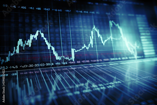 Wallpaper Mural money business graph finance, art diagram, economy, generative ai Torontodigital.ca