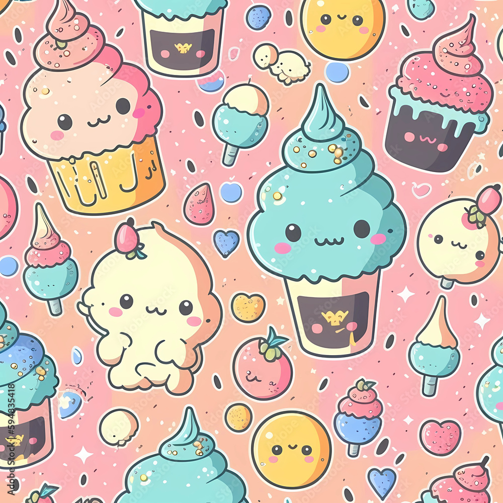 seamless pattern with sweets seamless pattern with sweets