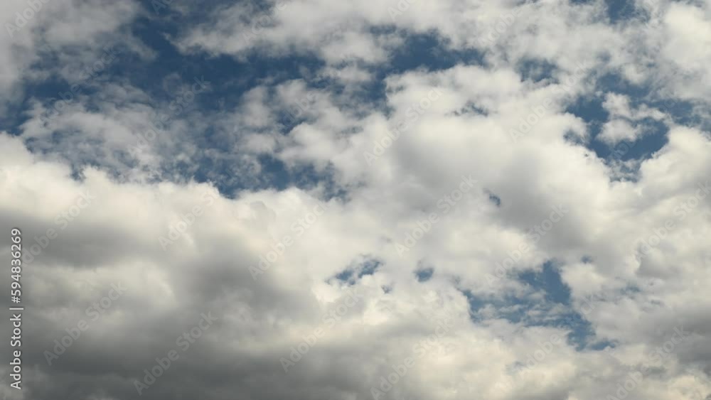 Clouds running over sky in summer Clouds running over sky in summer