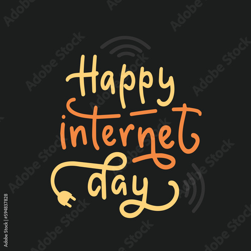 world internet day, vector illustration, flyer, banner, social media post, poster, typography, icons, colors, research, math, backdrop, Template for background