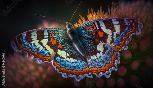 花の上の蝶々 butterfly on a flower | Generative AI