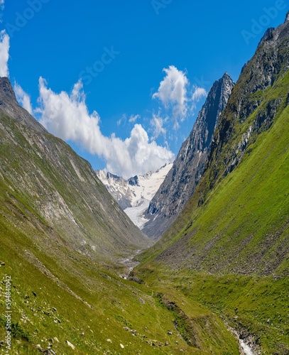 Valley Langtal. Otztal Alps in the Naturepark Otztal. Europe, Austria, Tyrol photo
