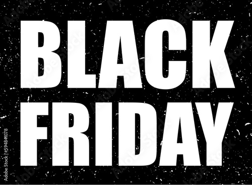 Black friday sale design template. Black Friday typography banner. Design template for Black Friday sale banner.