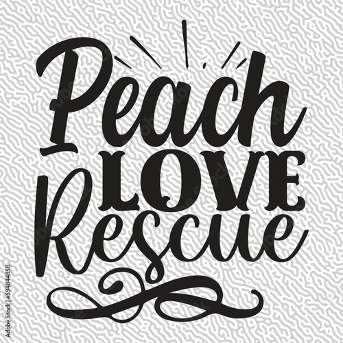 Peach Love Rescue T-shirt Graphic