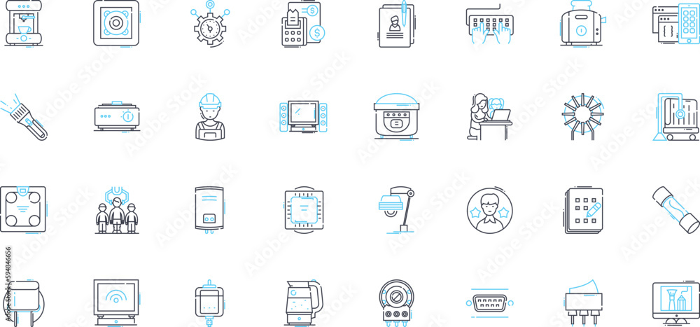 Tool resources linear icons set. Pliers, Hammer, Screwdriver, Wrench, Saw, Drill, Chisel line vector and concept signs. Ratchet,Level,Tape outline illustrations Tool resources linear icons set. Pliers, Hammer, Screwdriver, Wrench, Saw, Drill, Chisel line vector and concept signs. Ratchet,Level,Tape outline illustrations