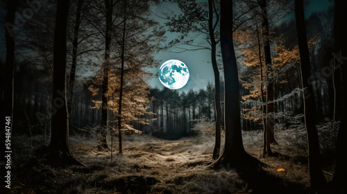 Full Moon in the Forest © Outlier Artifacts