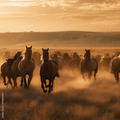 Caballos en libertad