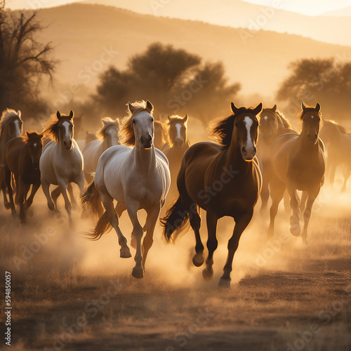 Caballos en libertad